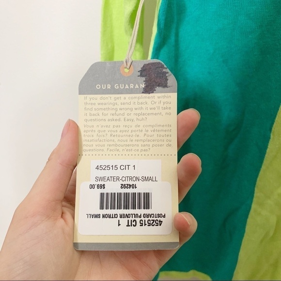 NWT Horny Toad Citron Postcard Pullover Sweater - Picture 3 of 4